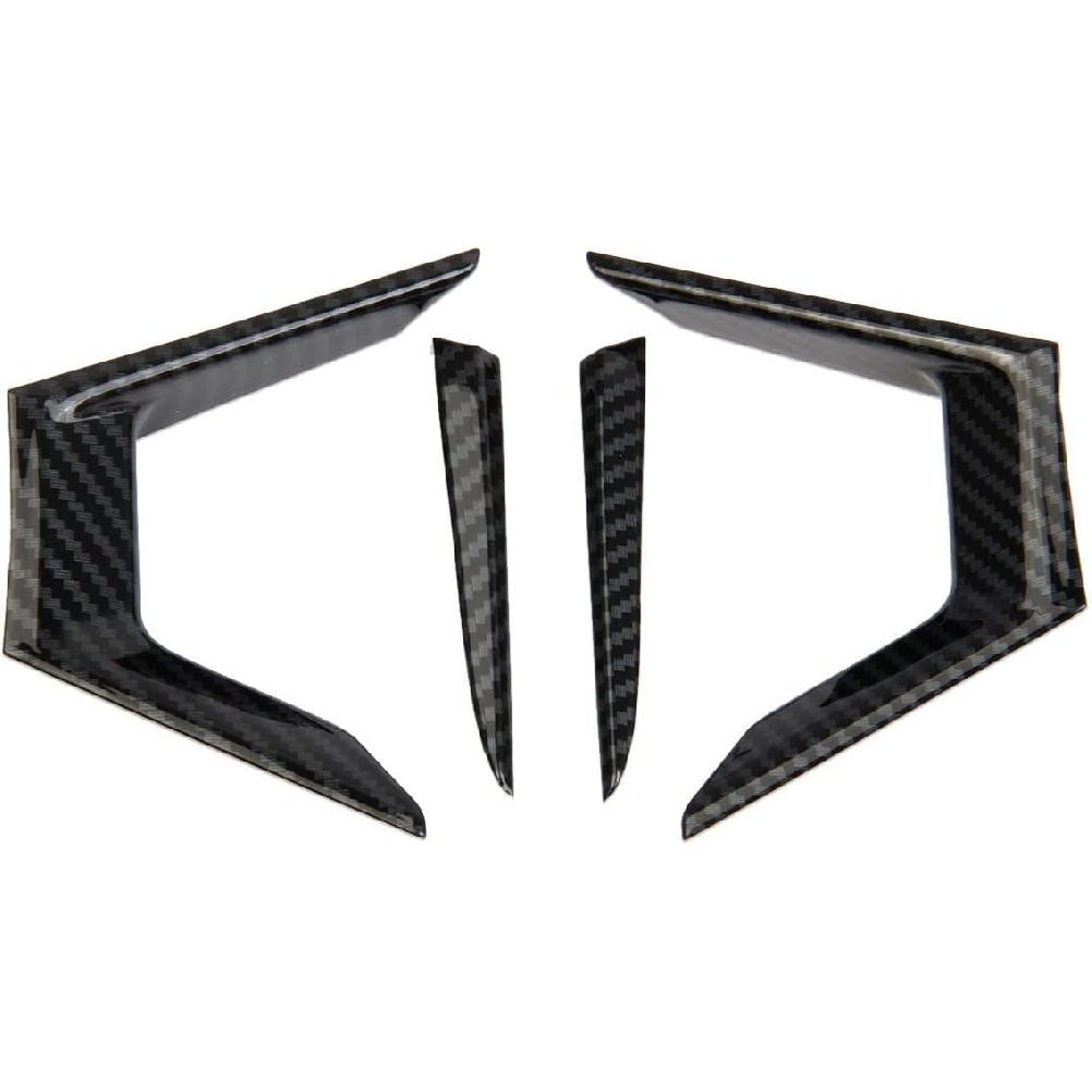 Carbon Fiber Steering Wheel Cover Molding Trims Accessories for Mitsubishi Outlander 2022-2026