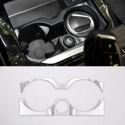 For BMW X3 G01 2018-2019 MK3 Interior Front Console Cup Holder Panel Cover Trim