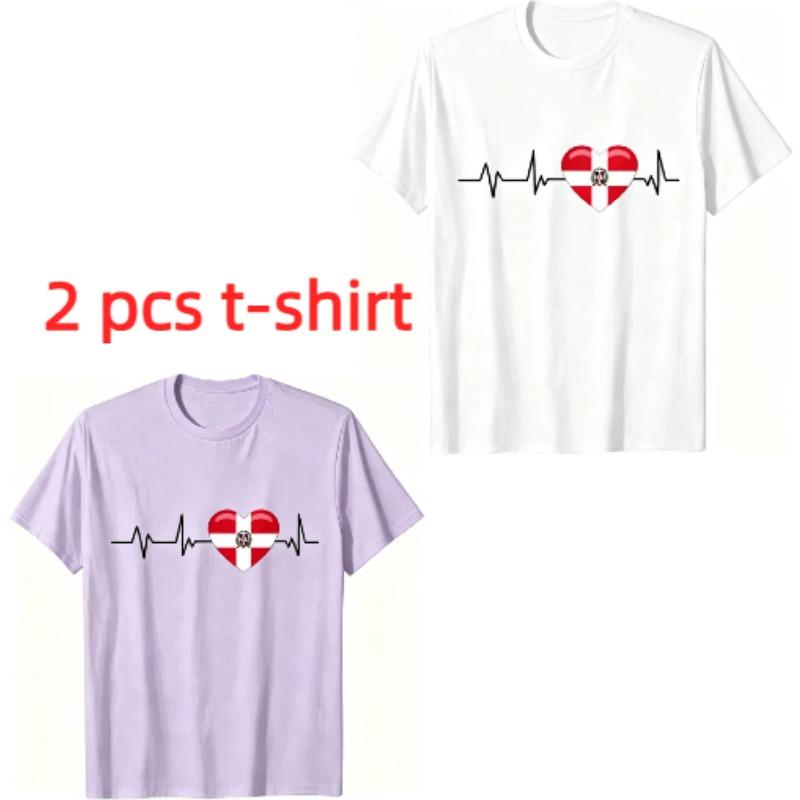 Fun I Love Austria Pattern Print Kids T-shirt Summer Girls Boys Casual Fashion Tops Kids O-Neck Short Sleeve T-shirt Clothing