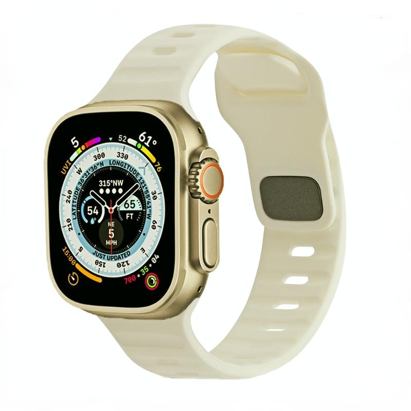Silicone Strap for Apple Watch Ultra 3/2/1 49mm 11/10 46mm 42mm Sport Wristband iWatch Series 9 8 7 6 5 SE 3 45mm 41mm 44mm 40mm