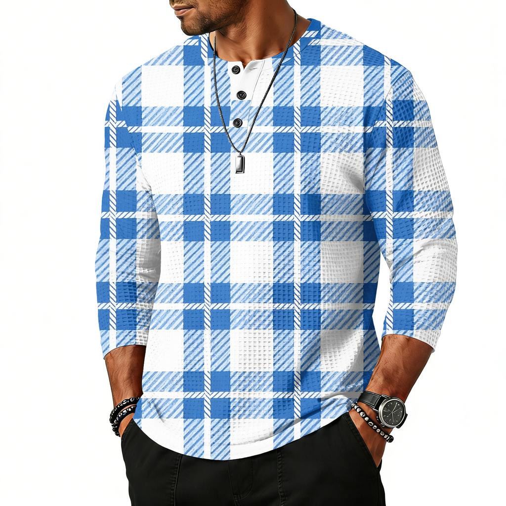 Herrtopp med raglanärm och trekvartsärm