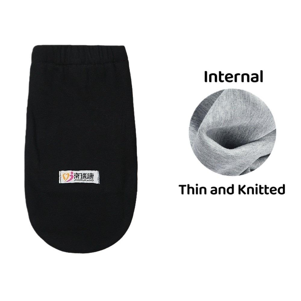 1pc Cotton Fracture Socks Fleece-lined Nursing Socks for Planter Cast  Unisex Black Thin