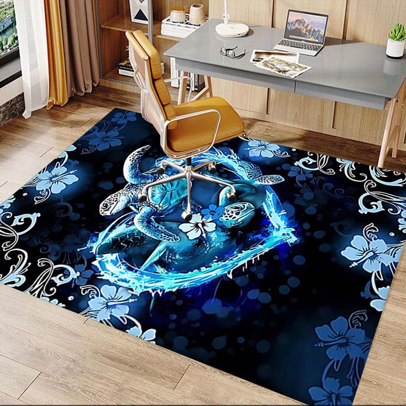 1PC Sea Turtles Heart Extra Large Non-Slip Floor carpet, Office, family, bedroom, Studio - Large Area RugJ0408