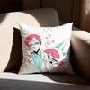 PPSYCHO CUTIES Pillow Case Square DoubleSided Printing Short Plush Sofa Cushion Cover Bedroom Bedside Pillow