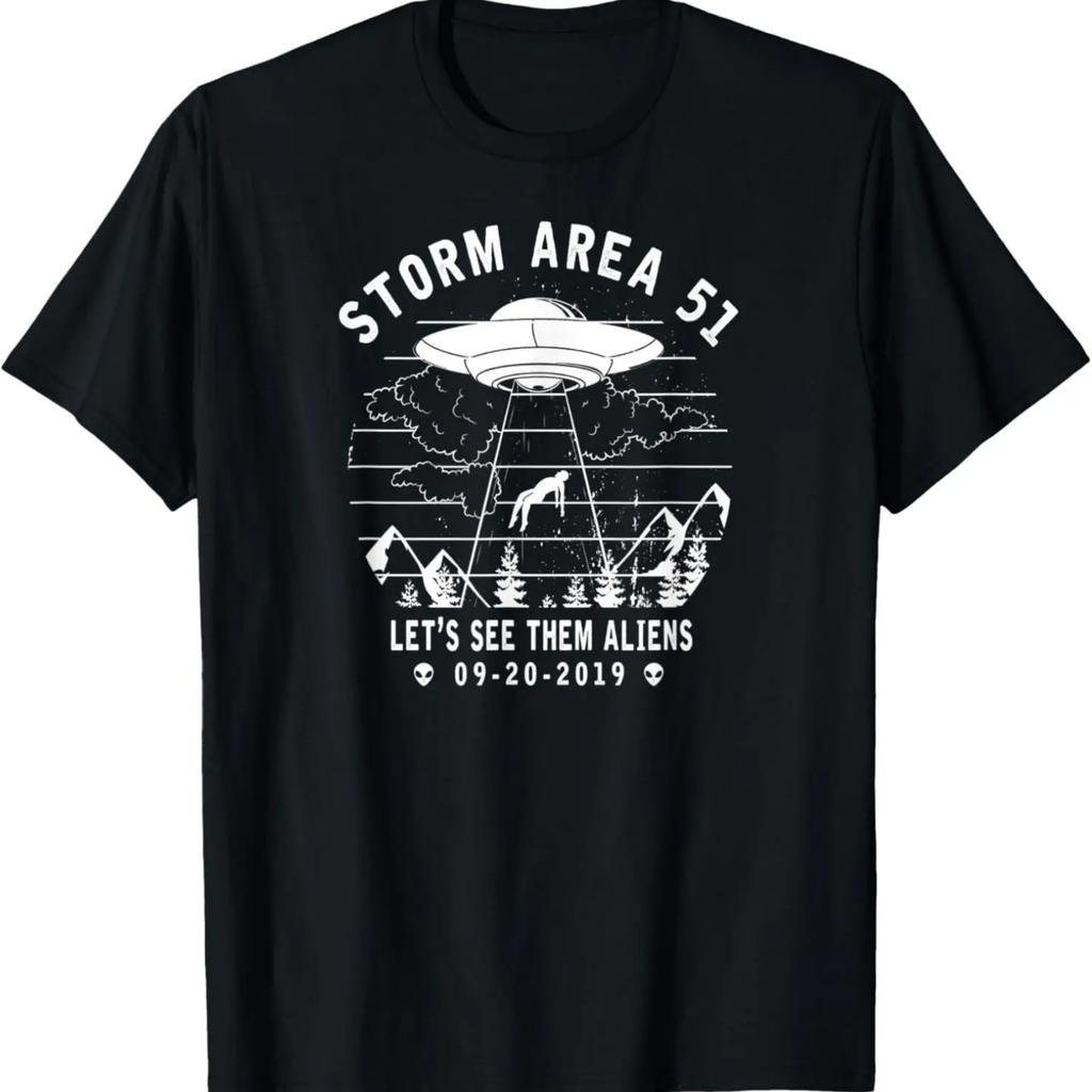 Storm Area 51 -Let's See Them Aliens-Vintage Alien Abduction T-Shirt