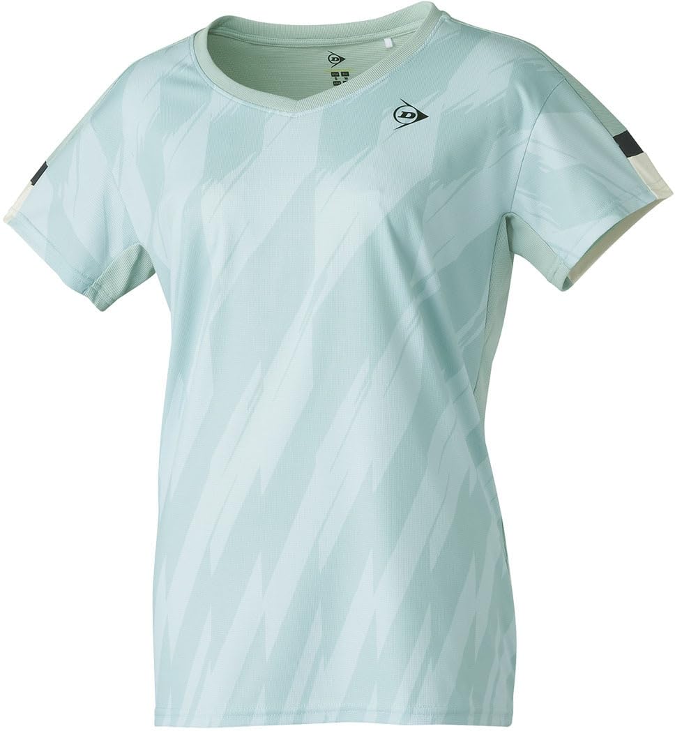 

Теннисная игровая футболка Dunlop DAP1562W 2025FW Облако Размер L Женская Синяя,