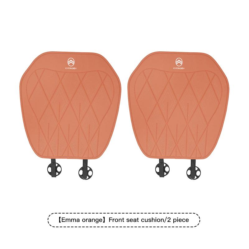 Soft Ventilate Car Seat Protection Pad Nappa Leather Accessories For Citroen C4 C3 C5 C5X e-C4 X e-C3 C-Elysee Berlingo C1 C6 C2