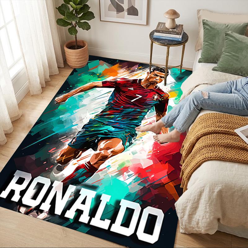 Ronaldo Art Living Room Nonslip Area Rug Soft Carpet For Bedroom Game Playroom Sofa Office Home Decor Doormat Christmas Gift C926551