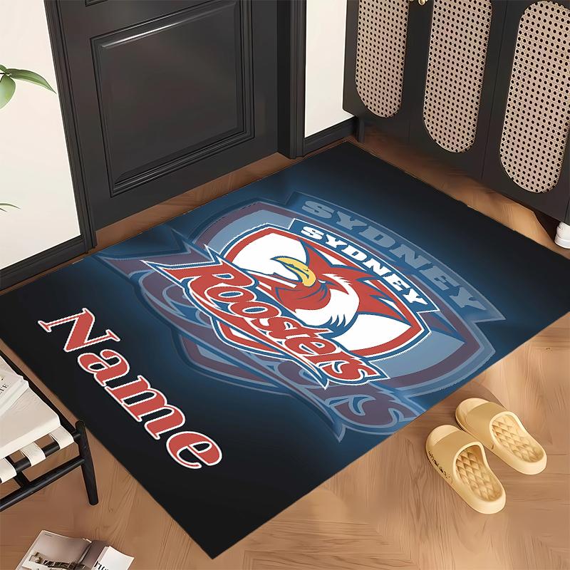 Sydney Roosters (1) Personalisierter Name Büro Teppich Stilvolle Dekoration für Wohnzimmer Schlafzimmer Küche