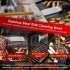 2 Stück 42cm Grillreinigungsbürsten-Set BBQ Barbecue Edelstahl Langer Griff Reinigungsschaber Antihaftbeschichtung Tolle Grillbürste