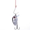 5 pezzi 3 cm Occhi Olografici 3D Mini Esche da Pesca Galleggianti Micro Esca per Bass Crankbait Amo Triplo