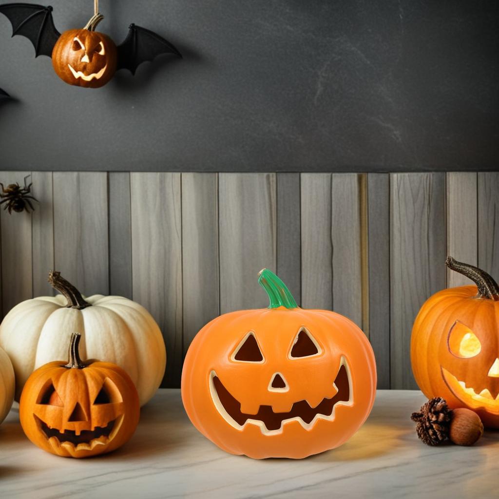 Halloween Pumpkin Lantern Outdoor Led Lighted Pumpkin Decor Hollow Design Waterproof For Yard Party Haunted House Decoration