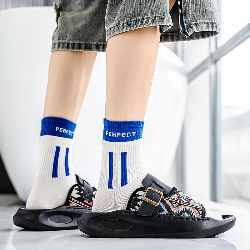 Men's Summer Casual Sandals Slippers Wear-resistant Sandals Adjustable Sandals Outdoor Beach Shoes