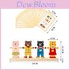 Wooden Early Learning Bear Dress Up Toy With Color Recognition For Kids Educational Game