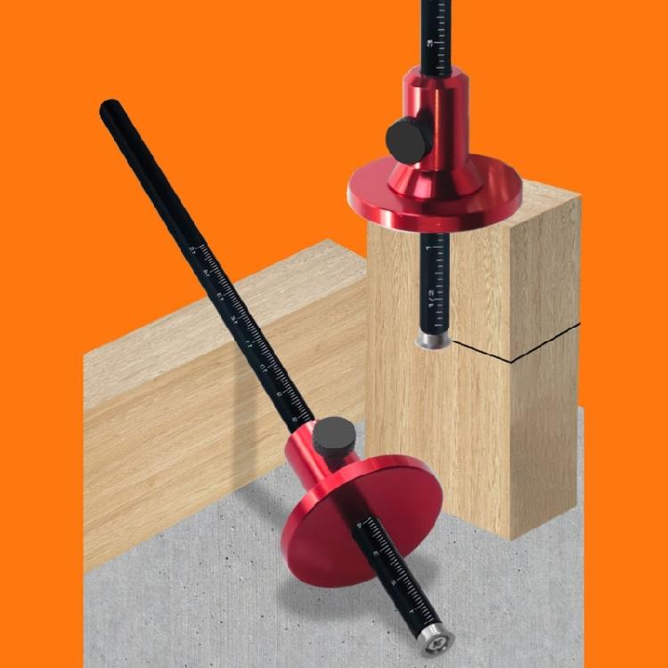 Clear Readable Scale Aluminum Woodworking Carpentry Layout Scriber Line Marking Gauge Ruler Suitable for Woodworking Use