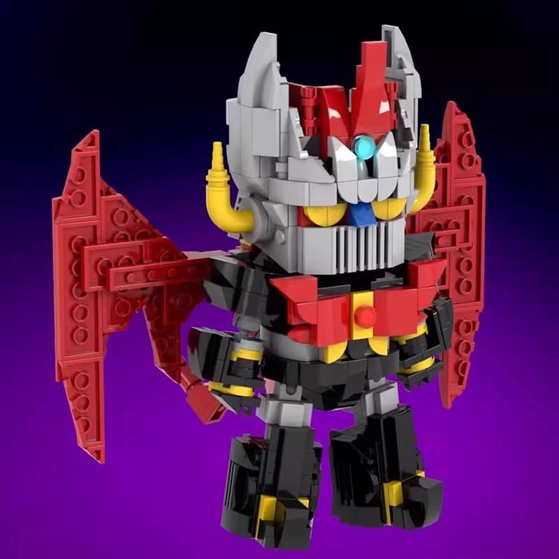 Building Block Compatible Sd Iron Armor Universal Man Demon God, Small Particle Assembled Caesar, Educational Toy Gift