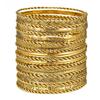 Geometrisches Reifen-Manschettenarmbänder-Set Mit Galvanisierter Oberfläche Für Männer Und Frauen Sommer 2025