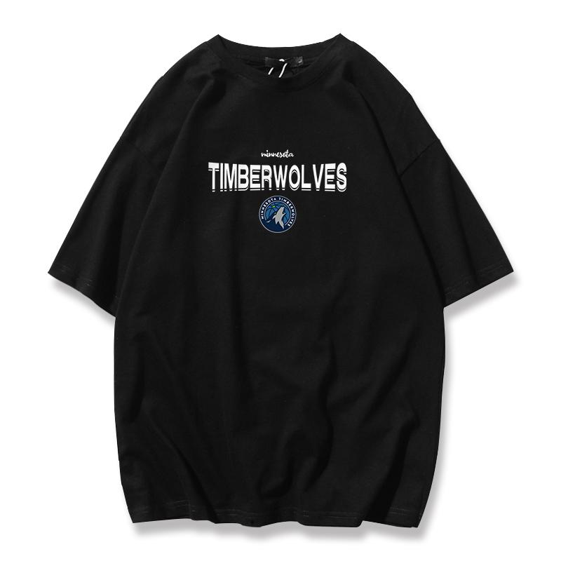 

Timberwolves Ті самі тренувальні одяги Едвардс Американський Модний Важка Футболка Літня Вільна Баскетбольна Спортивна З Короткими Рукавами Pro Choice 3XL