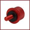 1/4''-20 Thread Motorcycle Red Aluminum Alloy Rear Seat Bolt Screw for Harley Davidson Touring Sportster Softail Dyna 1996-2017 2pcs Replace Parts