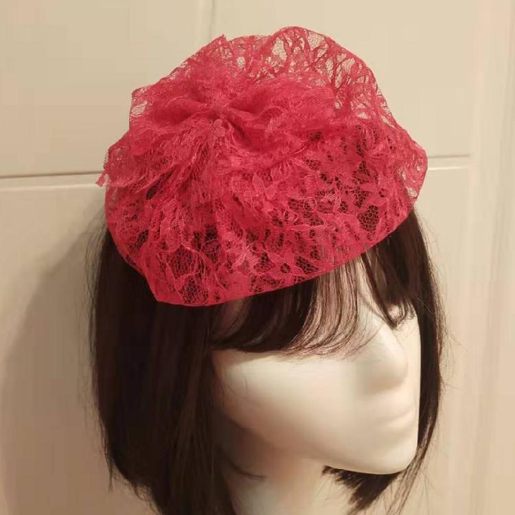 Fascinator Hut Damen Blume Netzband Kopfband Cocktail Teeparty Kopfschmuck