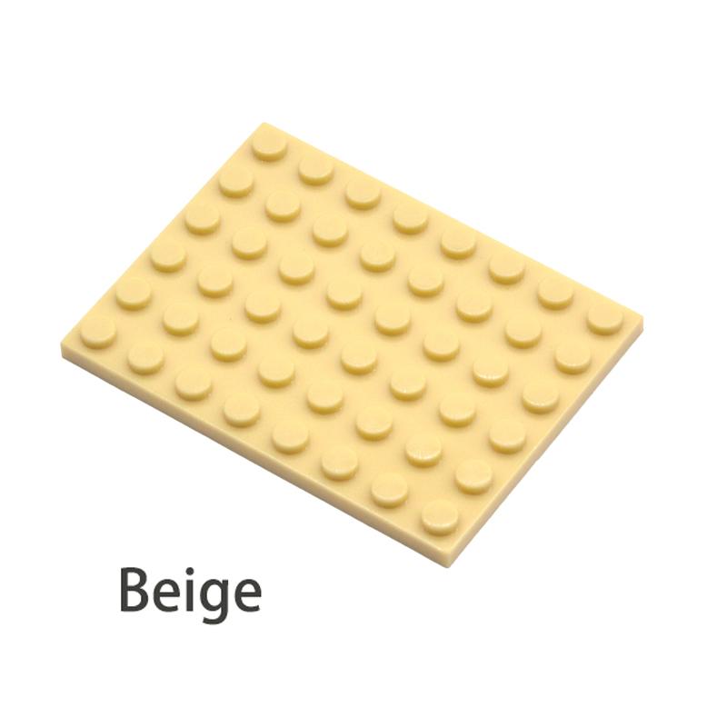 50pcs DIY Building Blocks  6x8 Dots 12Color Educational Creative Size Compatible With 3036 Toys for Children Thin Figures Bricks