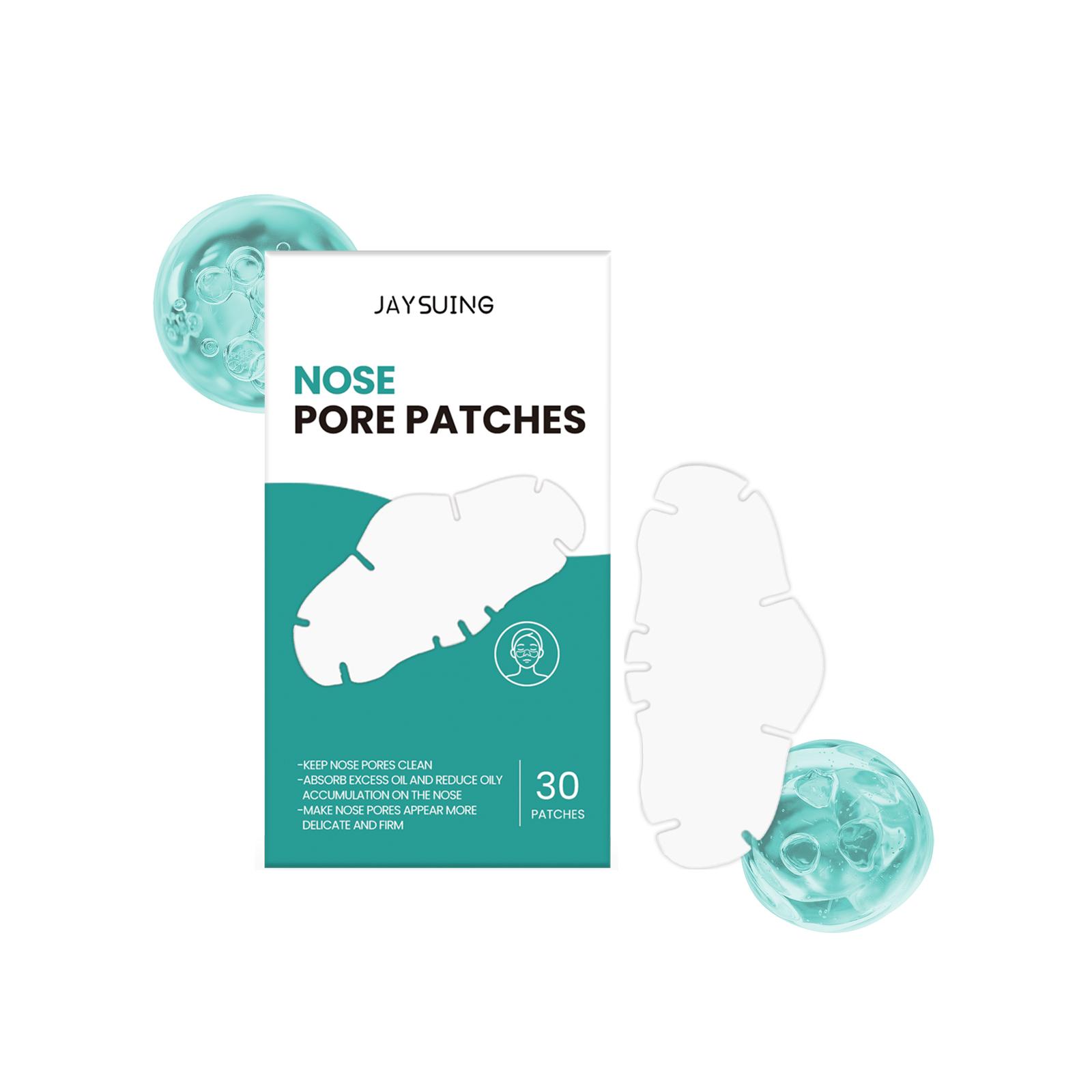 

Jaysuing Pore Cleansing Nose Strips - Cleans Blackheads and Pores, Moisturizes and Hydrates, Refreshing Oil Control Care, Suitable for Nose, 30pcs