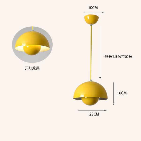 23cm Creative Chandeliers Bedroom Study Restaurant Pendant Light Decorative Lamp Multi-color Optional Modern Bud Indoor Lighting