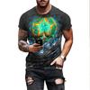 T-shirt Moda Uomo 2024 Motivo Brasile Harajuku Uomo Bandiera Brasile Stampa 3D Casual Sport Palestra Top T-shirt Casual Manica Corta