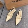 Flat bottom versatile bag head sandals women's shoes 2025 new Mary Jane with skirt pointed temperament niche single shoes