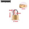 Small Brass Anti-Theft Padlock for Household Doors, Cabinets, and Dormitories with Thickened Lock Head and Key