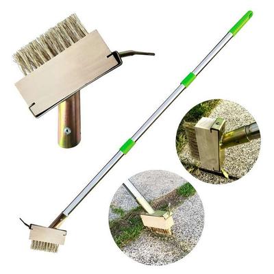 Garden Weeding Brush Stainless Steel Outdoor Multifunctional Adjustable Long Handle Cleaning Brush