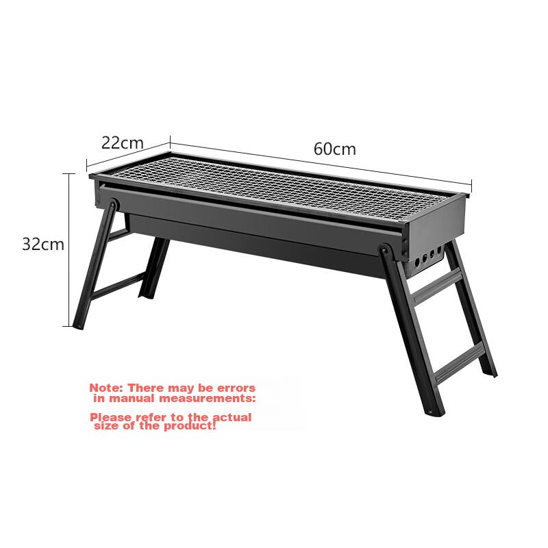 Suncojia Outdoor Barbecue Grill, Home Charcoal Grill Stand, Foldable Portable Charcoal Grill with Accessories And Storage Bag