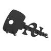 Stainless Steel Wall Mounted Holder Rustproof Space Efficient Key Holder 6 Hooks Decorative Design Storage System Home Office