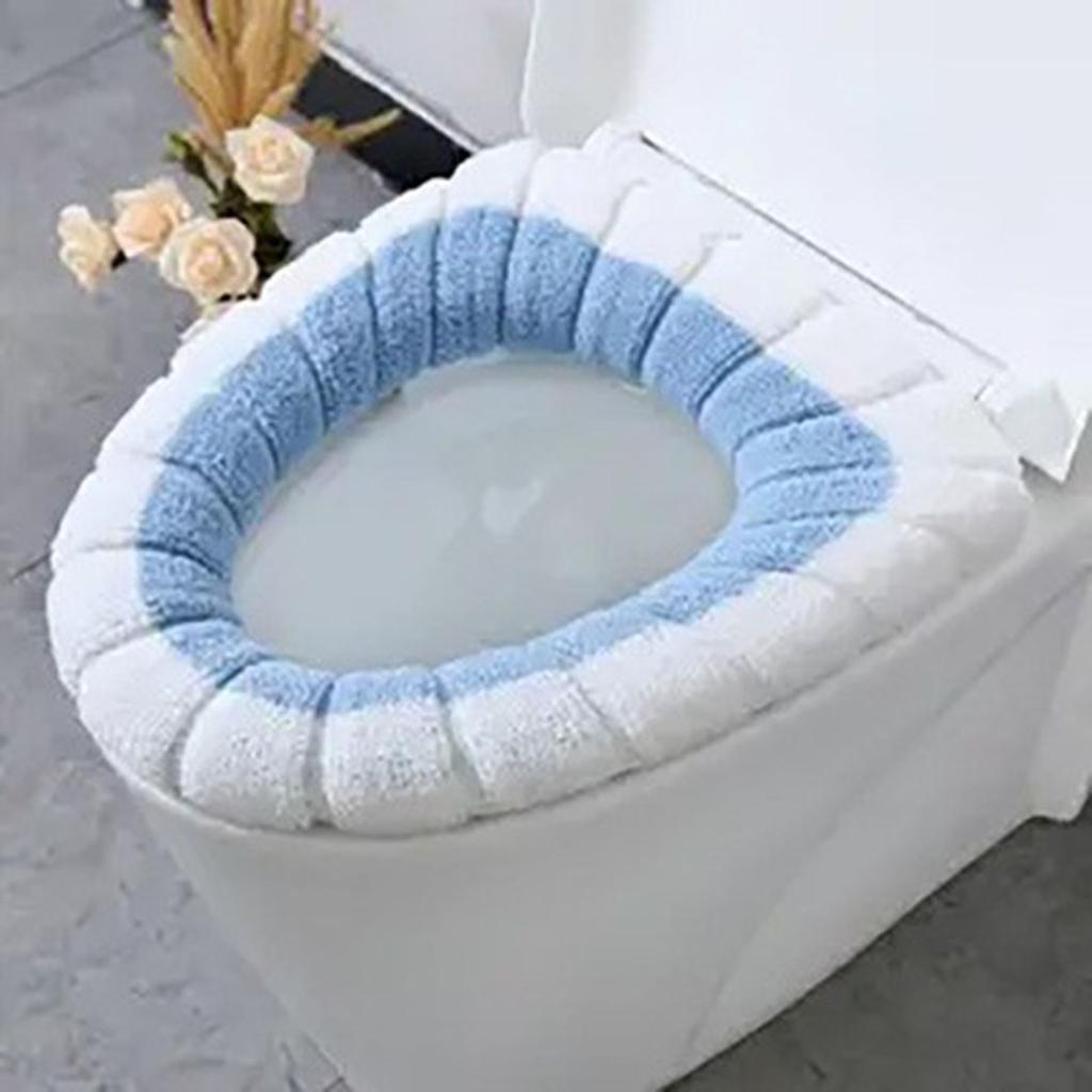 Perfect Fit for Oval and Round Toilets Stretchable and Quality Seat Cover Mat