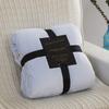 Thickened Flannel Fleece Solid Color Blanket - Office Nap & Gift Blanket with Custom Logo