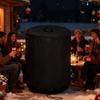 Round Fire Pit Heater Dust Cover with Drawstring - Portable Protective Cover for Propane Fire Column.