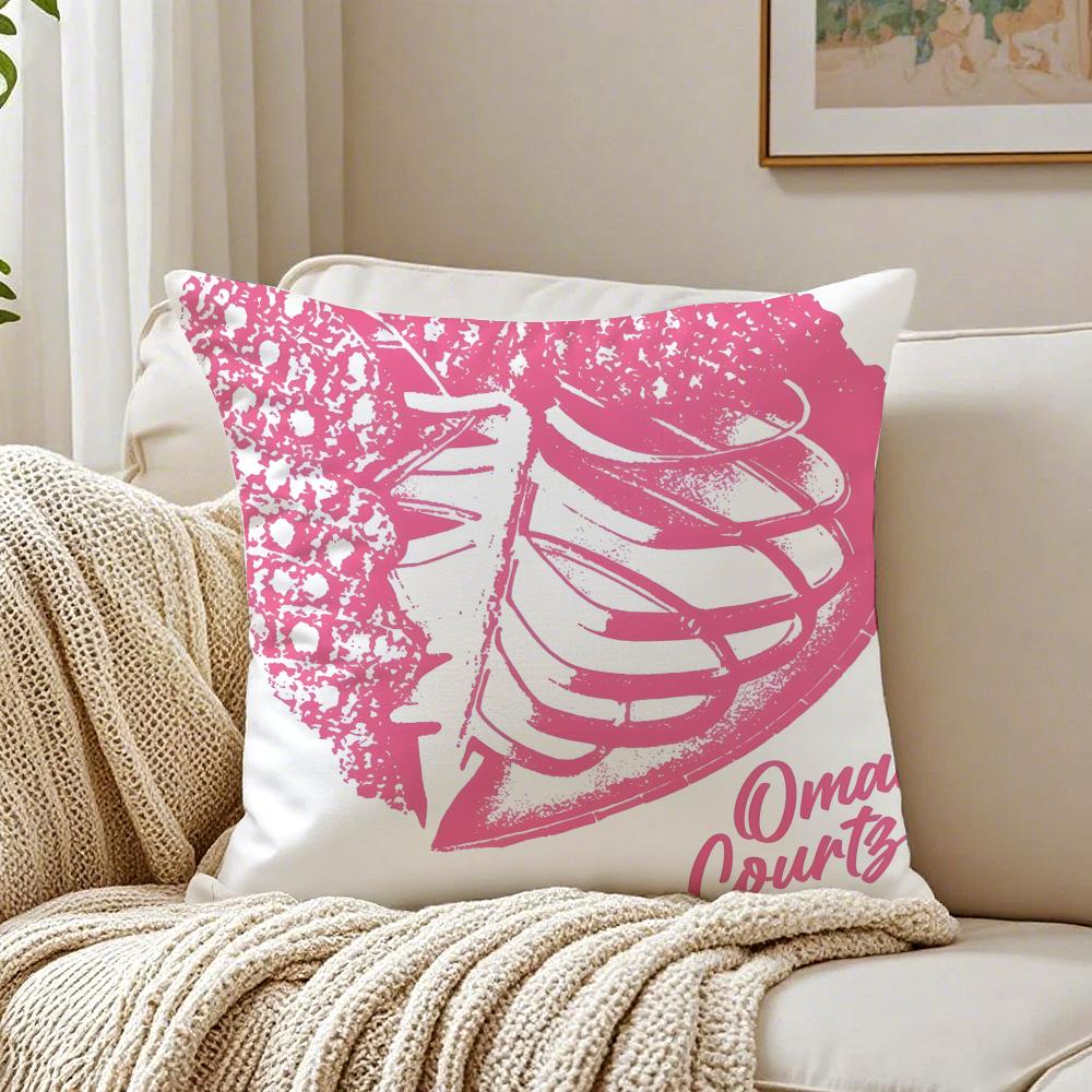O-Omar Courtz Trendy Idol Cushion Cover Pillowcase Anti-Dustmite Living Room Sofa Decor Cushion Room