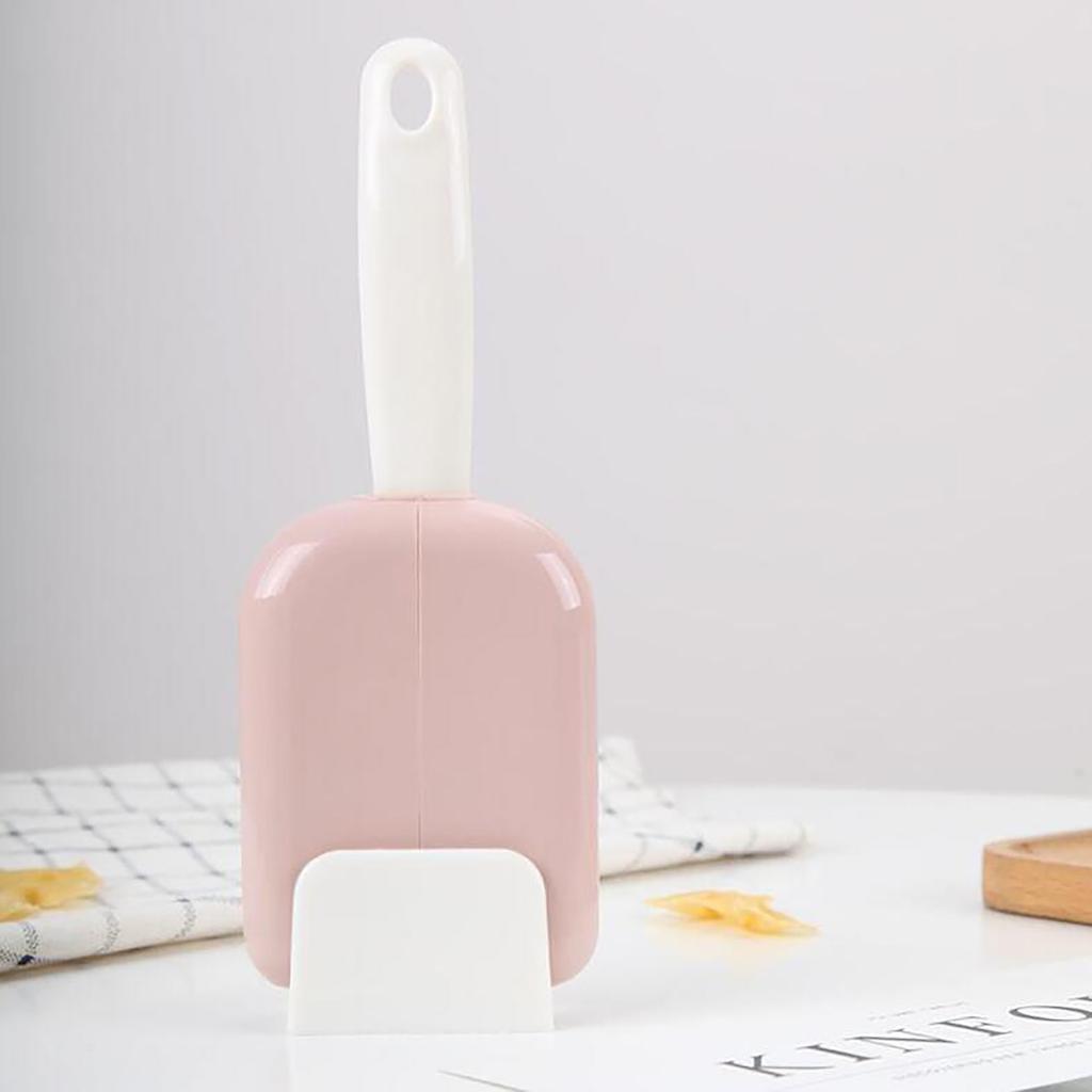Rice Spoon with Stand Holder Vertical Rice Large Spoon Automatic Opening Closing Standing Storage Scoop Rack Kitchen