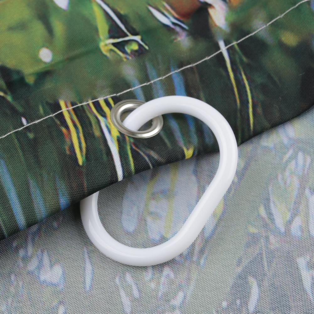 3D Printing Shower Curtain 180x180cm/180x200cm Window Scenery Green Plant Landscape Bathroom Curtains With Hooks Waterproof