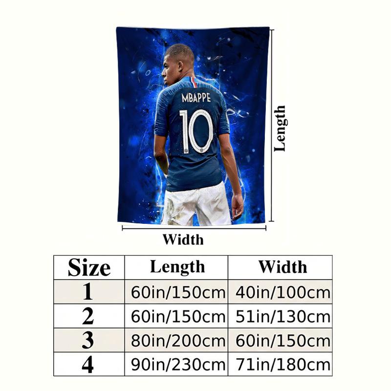Mbappe Wall Tapestry Aesthetic Wall Hanging Printed Fabric Blanket Decorative Tapestries For Bedroom Living Room Home Decor