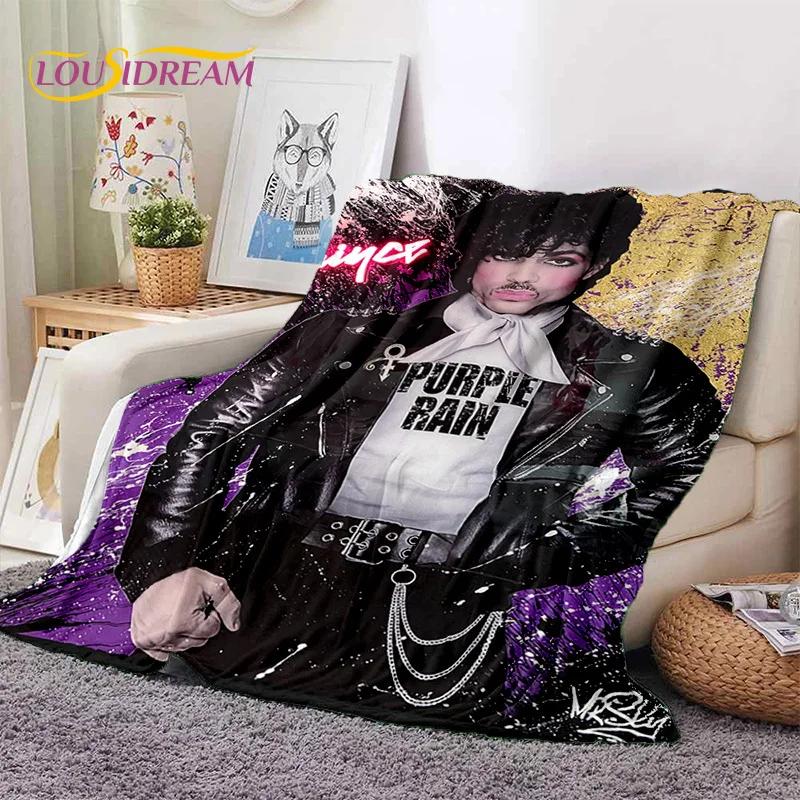Artist Purple Rain Prince Rogers Nelson Soft Flannel Blanket,Throw Blanket Comfortable Blanket for Picnic Beds Sofa Home Bedroom