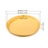 9" Restaurant Serving Trays, 3 Pcs Round Non-Slip Food Service Tray Platter Reusable Plastic Fast Food Serving Tray for Bar