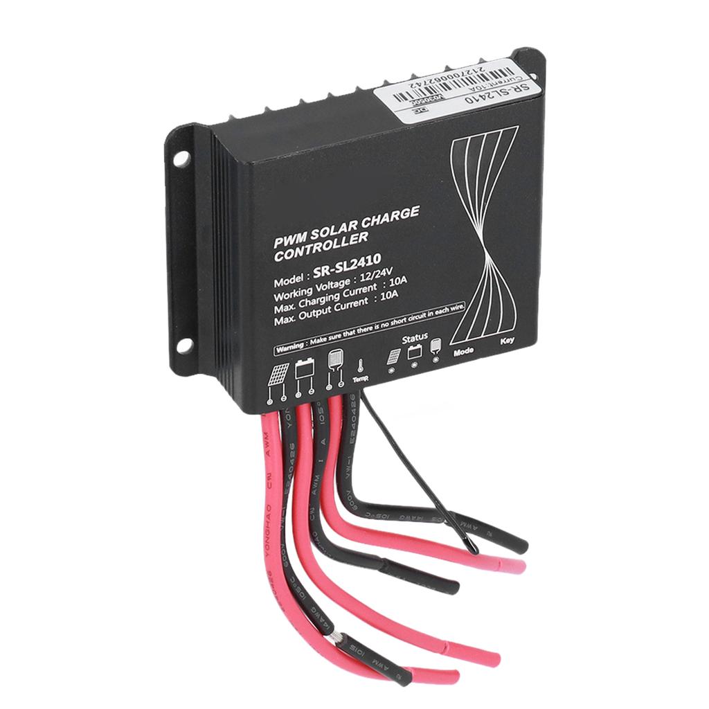 PWM Solar Charge Controller 10A Solar Panel Regulator Waterproof Energy Controller for RV Accessorie