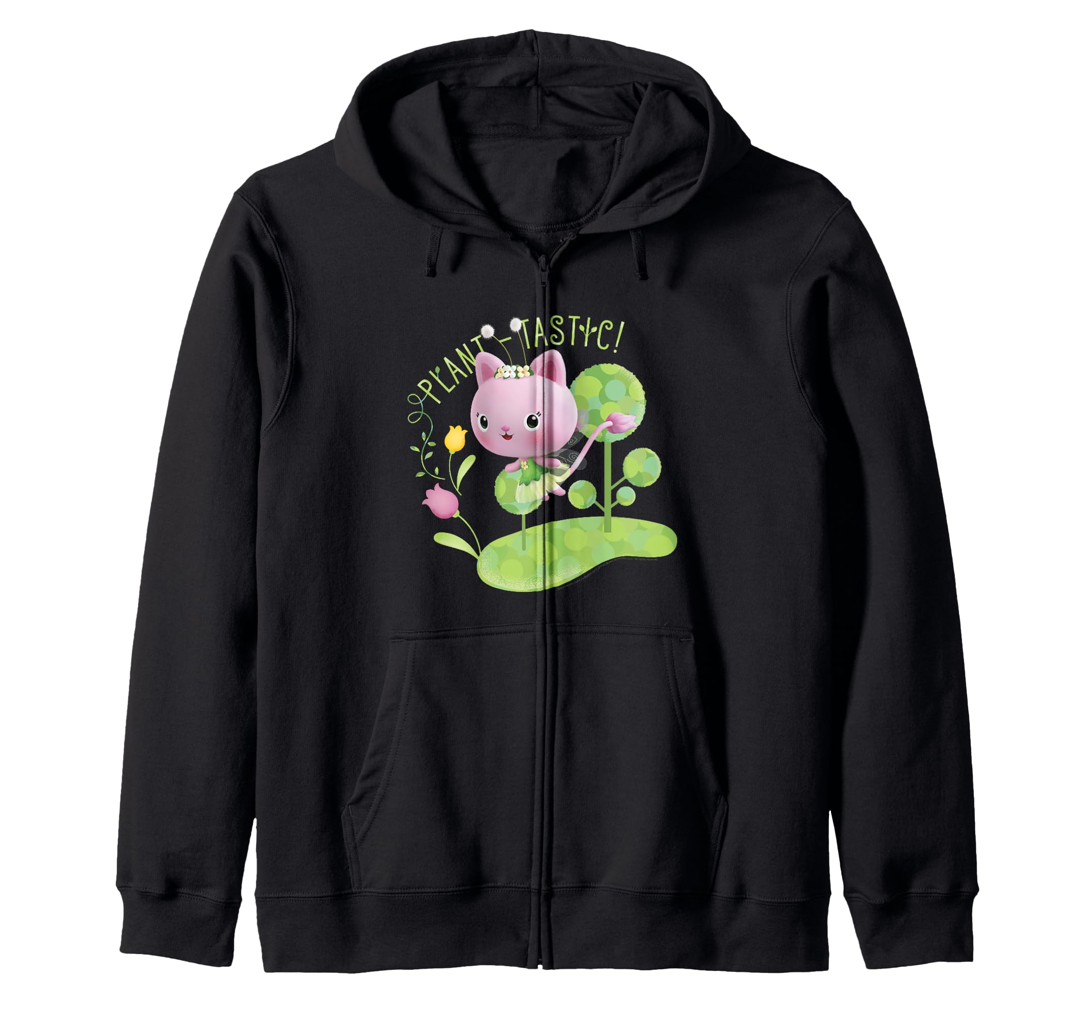 

Dollhouse Kitty Fairy Plants V2 Zip Hoodie Gabby s - Tastic! чёрный