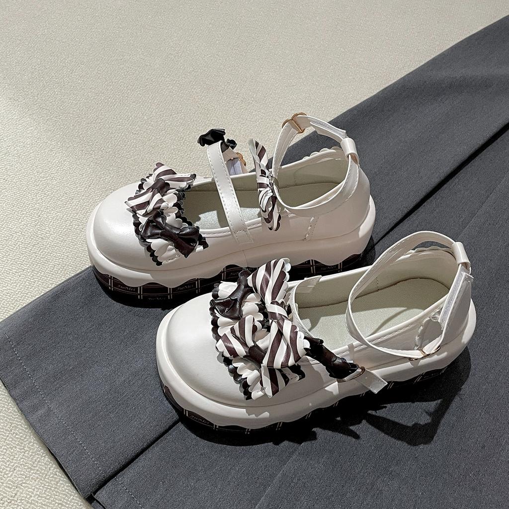 Popular French Hepburn style platform small leather shoes women's 2025 new summer skirt versatile soft-soled Mary Jane shoes