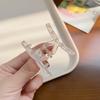 4pcs 4.5CM Jelly Translucent Mini Hair Claw Clip For Half Updos Secure Grip Plastic Hair Accessories Cute Pastel Colors