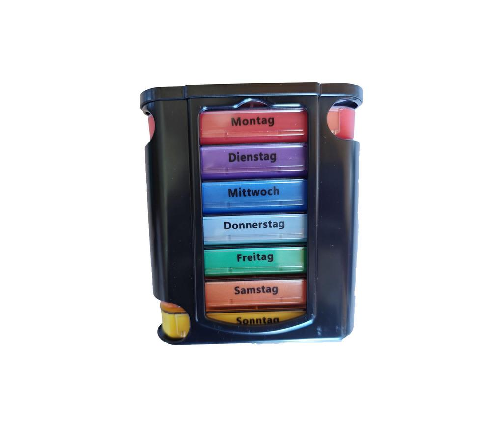 Transparent 28-Grid Detachable 7-Day Pill Box – Portable Medicine Storage and Dispenser