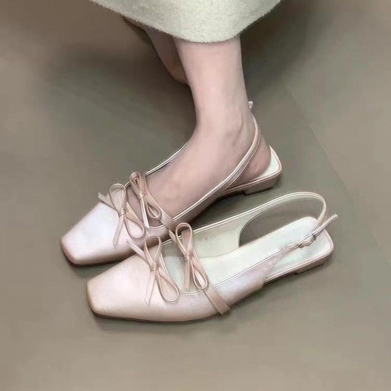 Fashion New Style Sandals Elastic Band Comfort Shoes for Women Suit Female Beige Block Heels Summer Slip-on Black Closed Chunky Heels