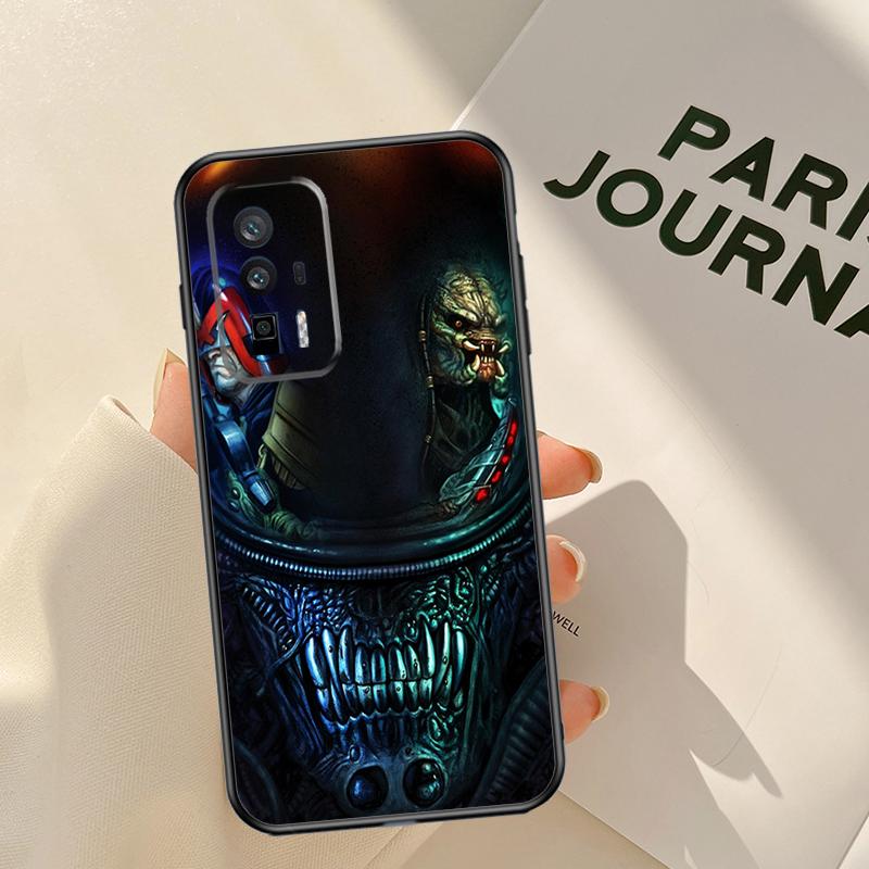 Alien Predator Case For Xiaomi 14 15 Ultra 13T 14T 15T 17 Pro Max POCO X7 X5 X6 Pro F5 F6 F7 F8 Pro Coque