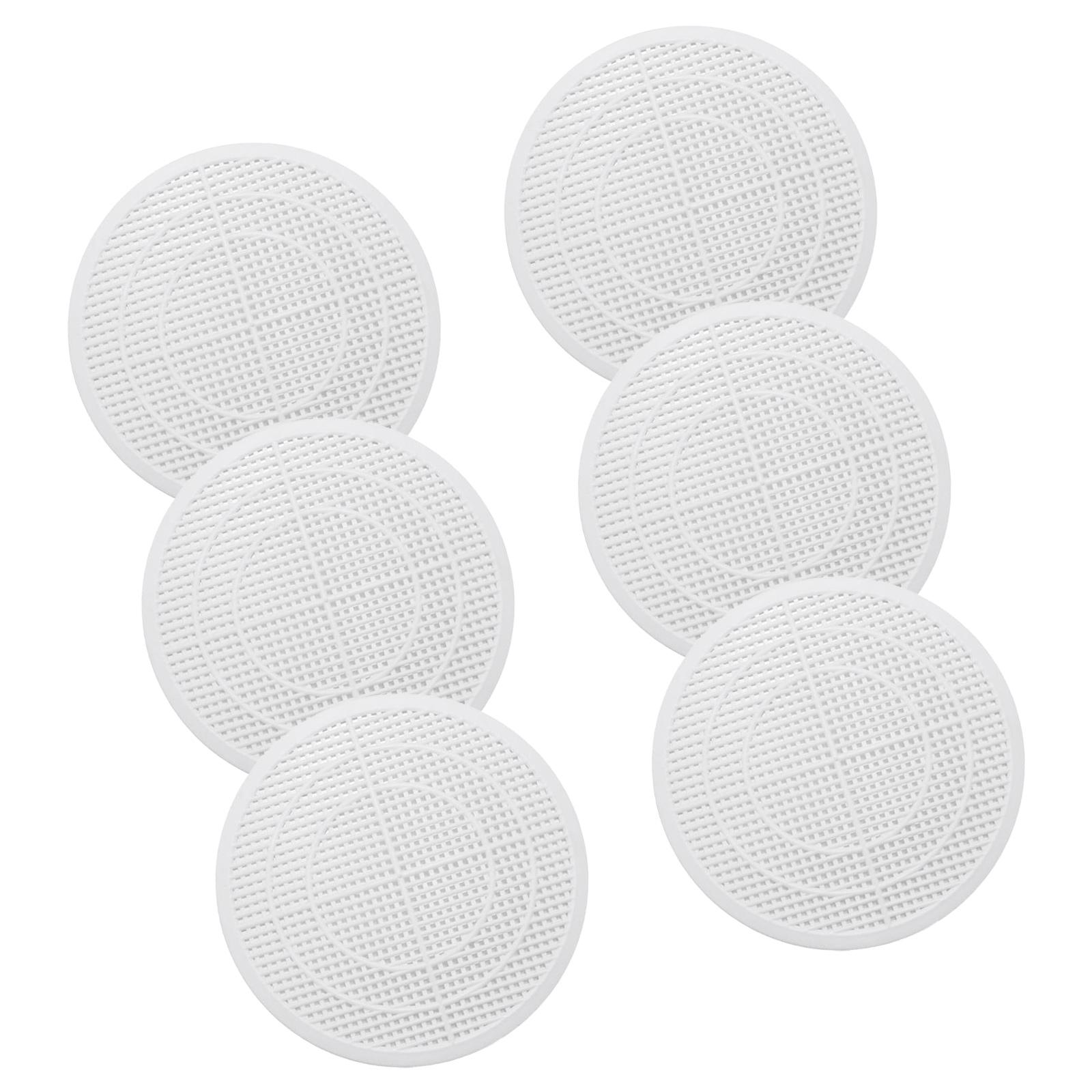 6Pcs MultiPurpose Bathroom Drain Filter Plastic Hair Strainer Universals Shower Drain Cover for Hair Clog Prevention 1